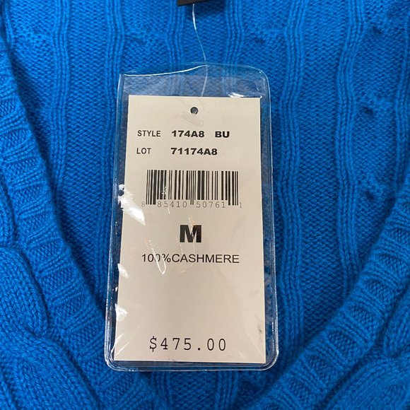 Ralph Lauren Blue Cashmere Sweater - Picture 5 of 7